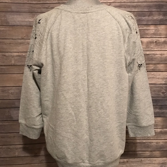 NWOT LOFT gray sweater size large - Picture 6 of 7